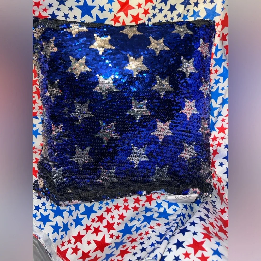 USA Sequin Pillows Set of 6